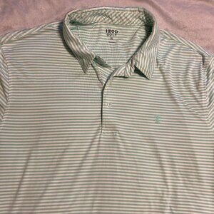 IZOD Golf Brand ~ Mint Green Stripes ~ Size XL